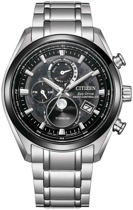 Citizen Herrklocka BY1018-80E Tsuki-yomi Tsuki-yomi Svart/Titan Ø42 - Citizen