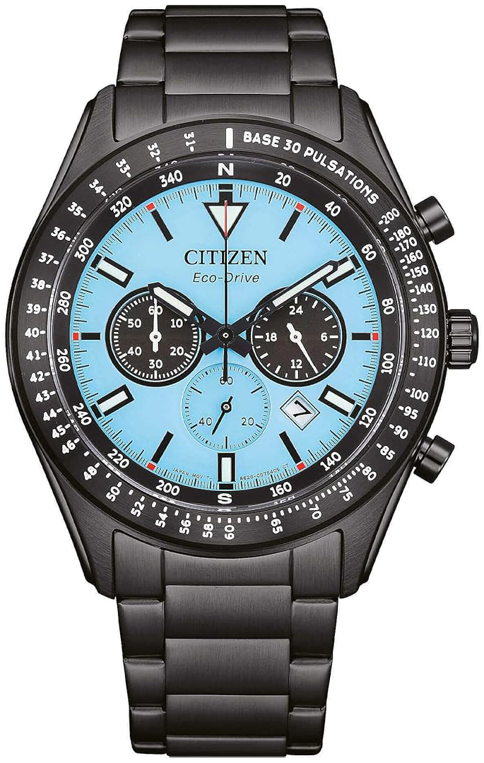 Citizen Herrklocka CA4605-85L Chrono Turkos/Stål Ø43 mm - Citizen