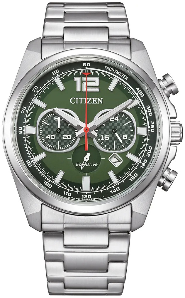 Citizen Herrklocka CA4640-50X Chrono Grön/Stål Ø41 mm - Citizen