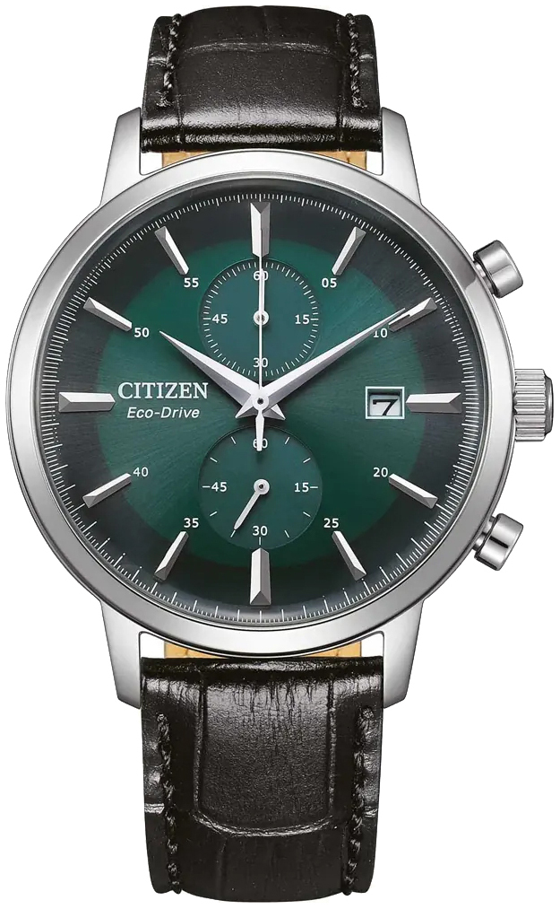 Citizen Herrklocka CA7069-24X Vintage Grön/Läder Ø42 mm - Citizen