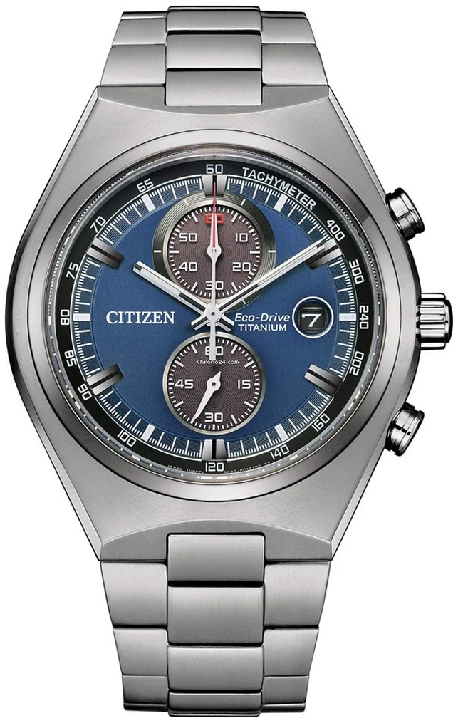Citizen Herrklocka CA7090-87L Titanium Blå/Titan Ø43 mm - Citizen