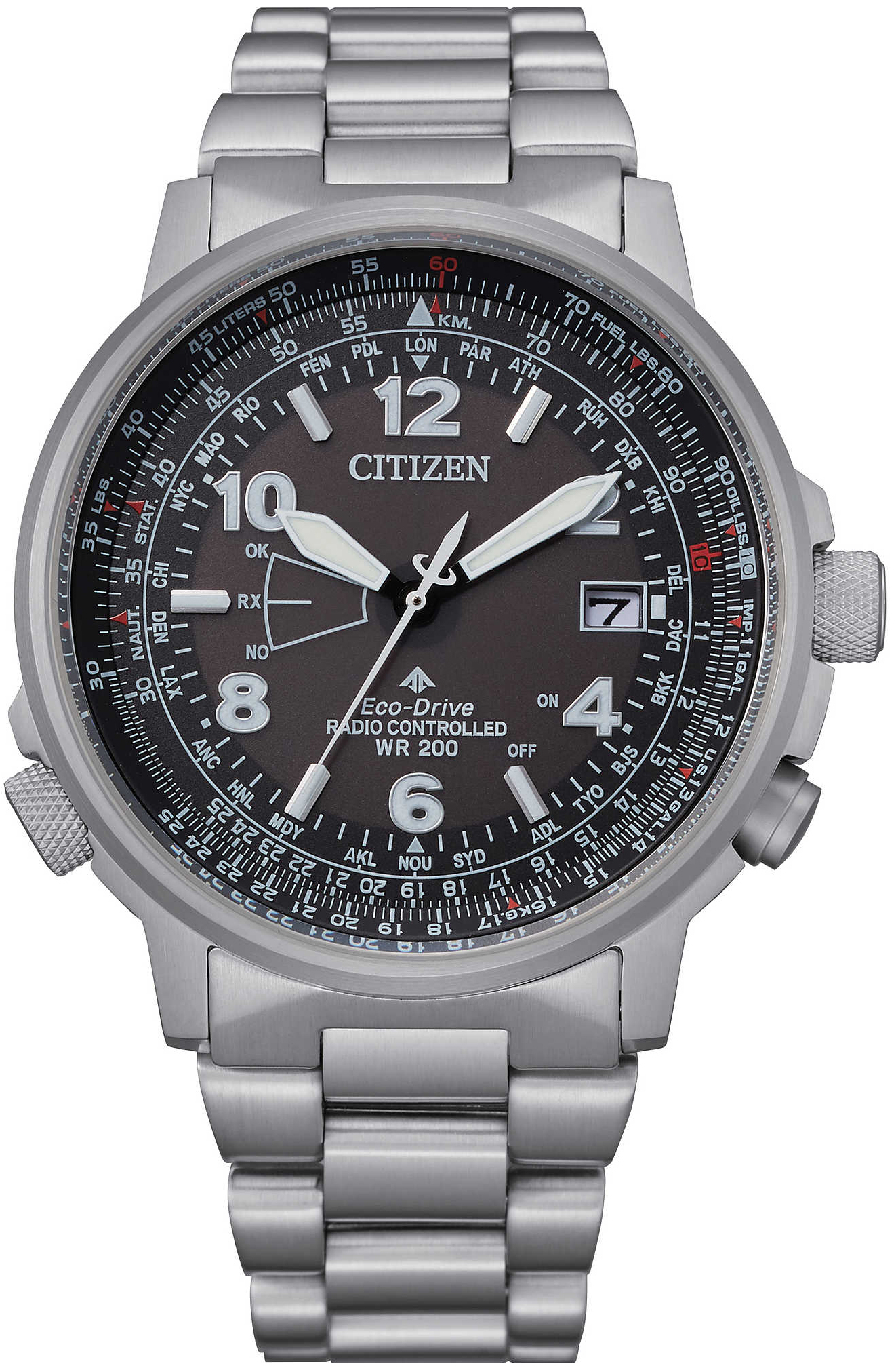 Citizen Herrklocka CB0240-88E Grå/Stål Ø43 mm - Citizen