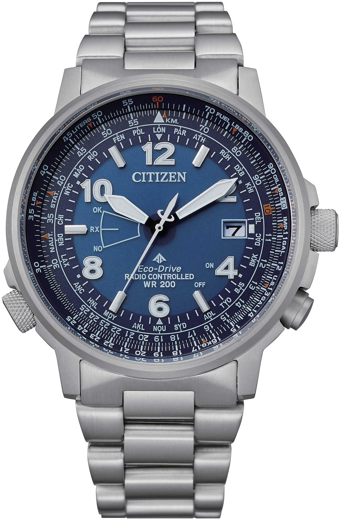 Citizen Herrklocka CB0240-88L Blå/Stål Ø43 mm - Citizen