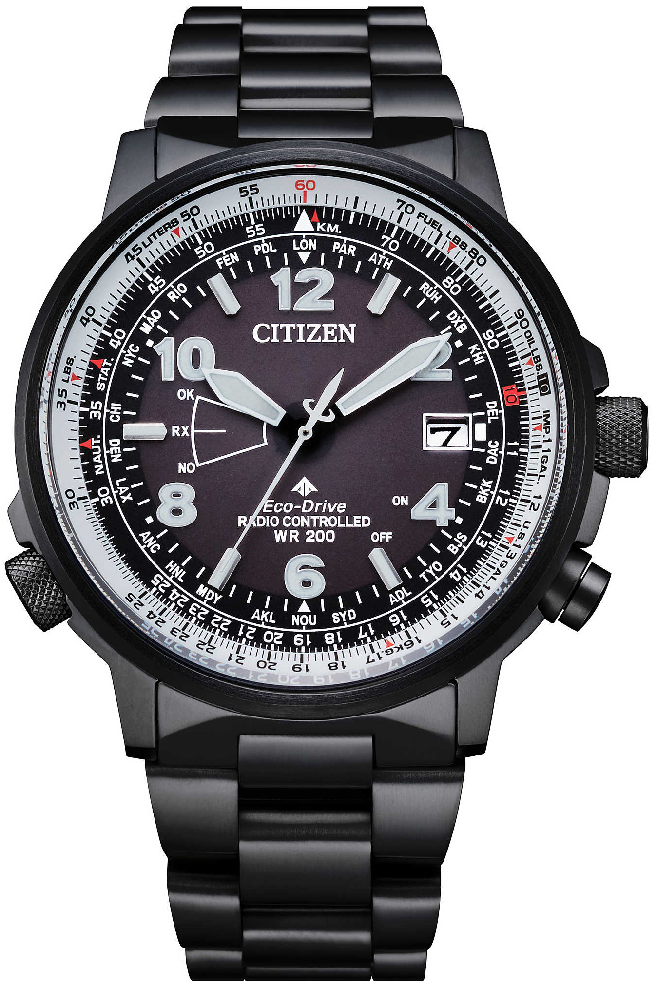 Citizen Herrklocka CB0245-84E Radio Controlled Grå/Stål Ø43 mm - Citizen