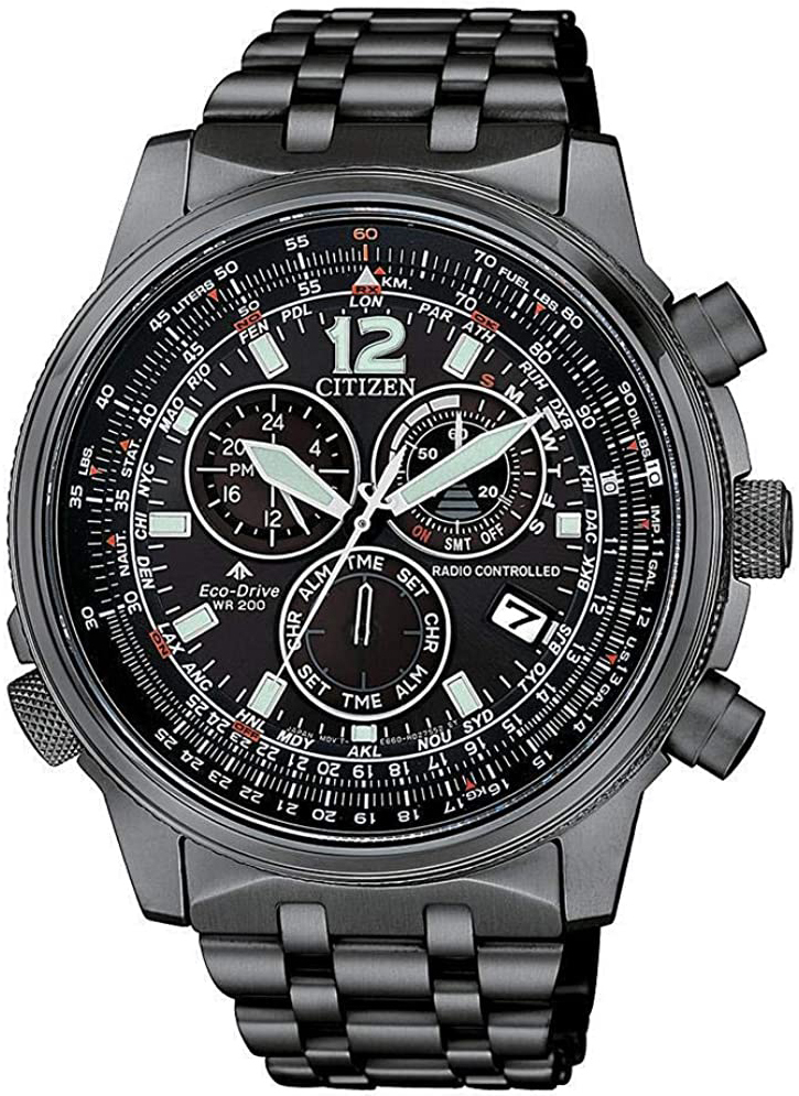 Citizen Herrklocka CB5867-87H Radio Controlled Svart/Stål Ø43.7 mm - Citizen