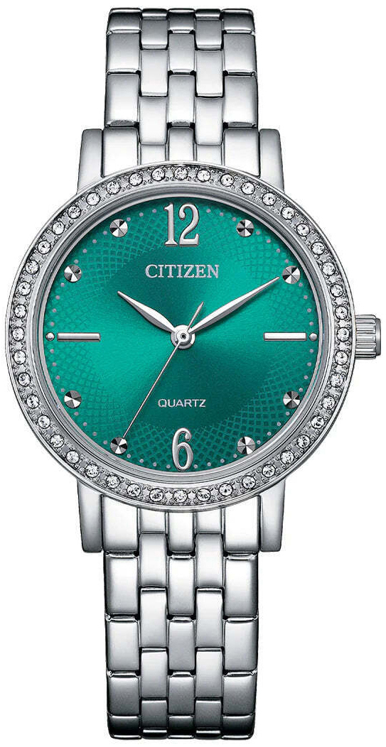 Citizen Damklocka EL3100-55Z Dress Gr&ouml;n/St&aring;l &Oslash;31 mm