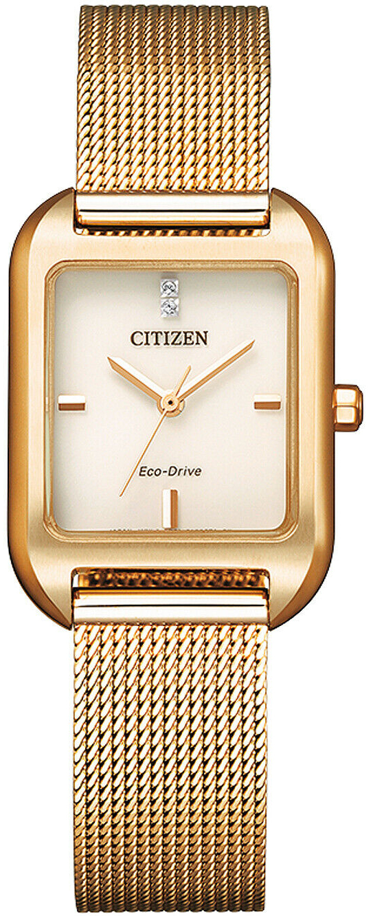 Citizen Damklocka EM0493-85P Eco Drive 180 Vit/Roséguldstonat stål - Citizen