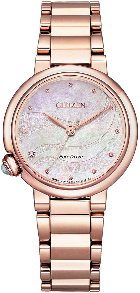 Citizen Damklocka EM0912-84Y Elegance Rosa/Roséguldstonat stål Ø30 - Citizen