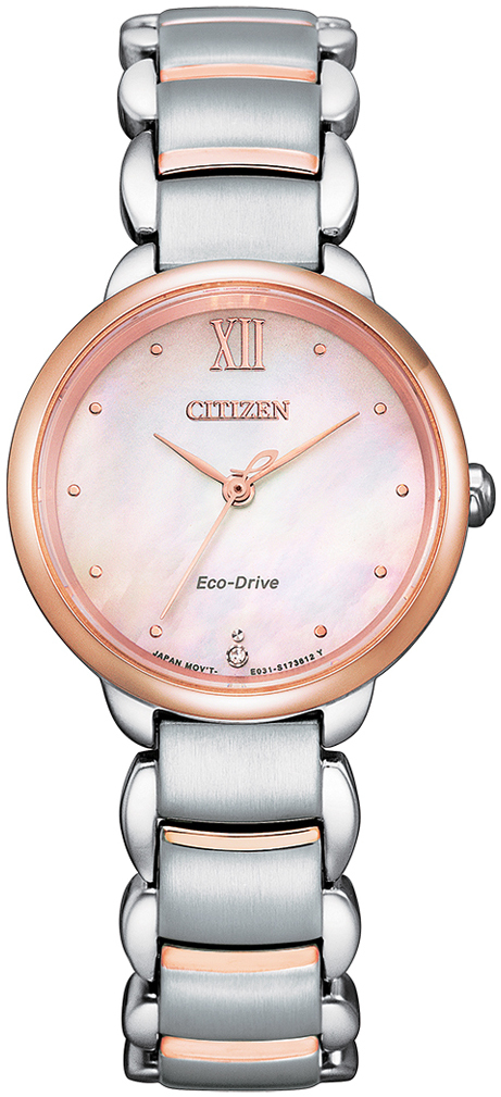 Citizen Damklocka EM0924-85Y Elegance Rosa/Roséguldstonat stål Ø28 - Citizen