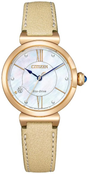 Citizen Damklocka EM1073-18D Classic Blå/Läder Ø29.5 mm - Citizen