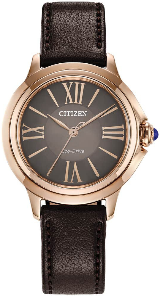 Citizen Damklocka EM1163-09X L Grå/Läder Ø31.5 mm - Citizen