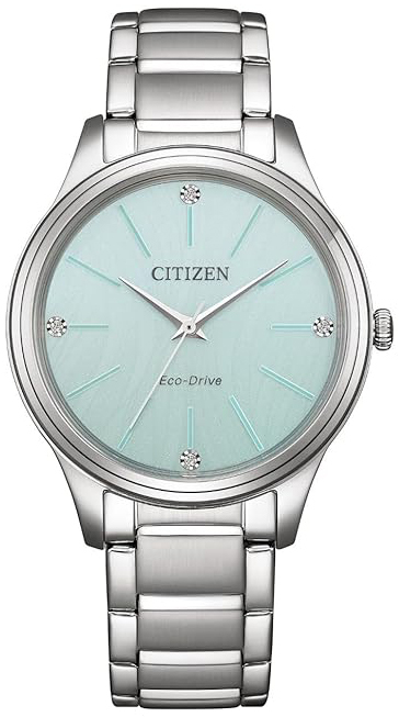 Citizen Damklocka EM1220-58Y Elegance Gr&ouml;n/St&aring;l &Oslash;34 mm
