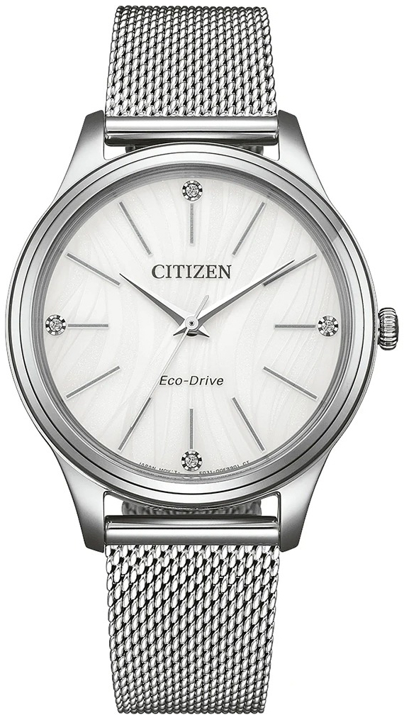 Citizen Damklocka EM1220-82A Elegance Vit/St&aring;l &Oslash;34 mm
