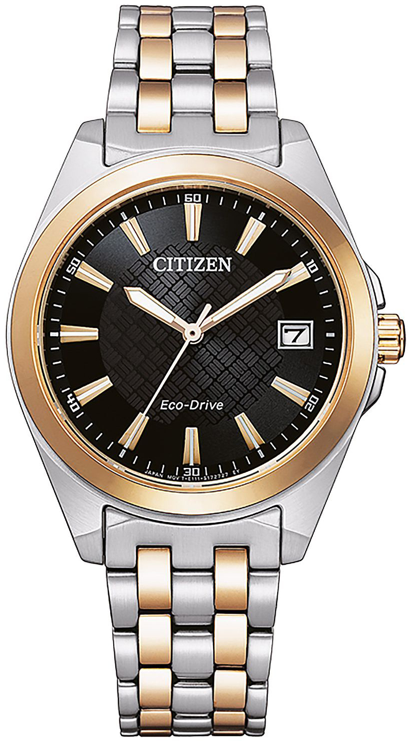 Citizen Damklocka EO1213-85E Eco Drive 180 Svart/Roséguldstonat