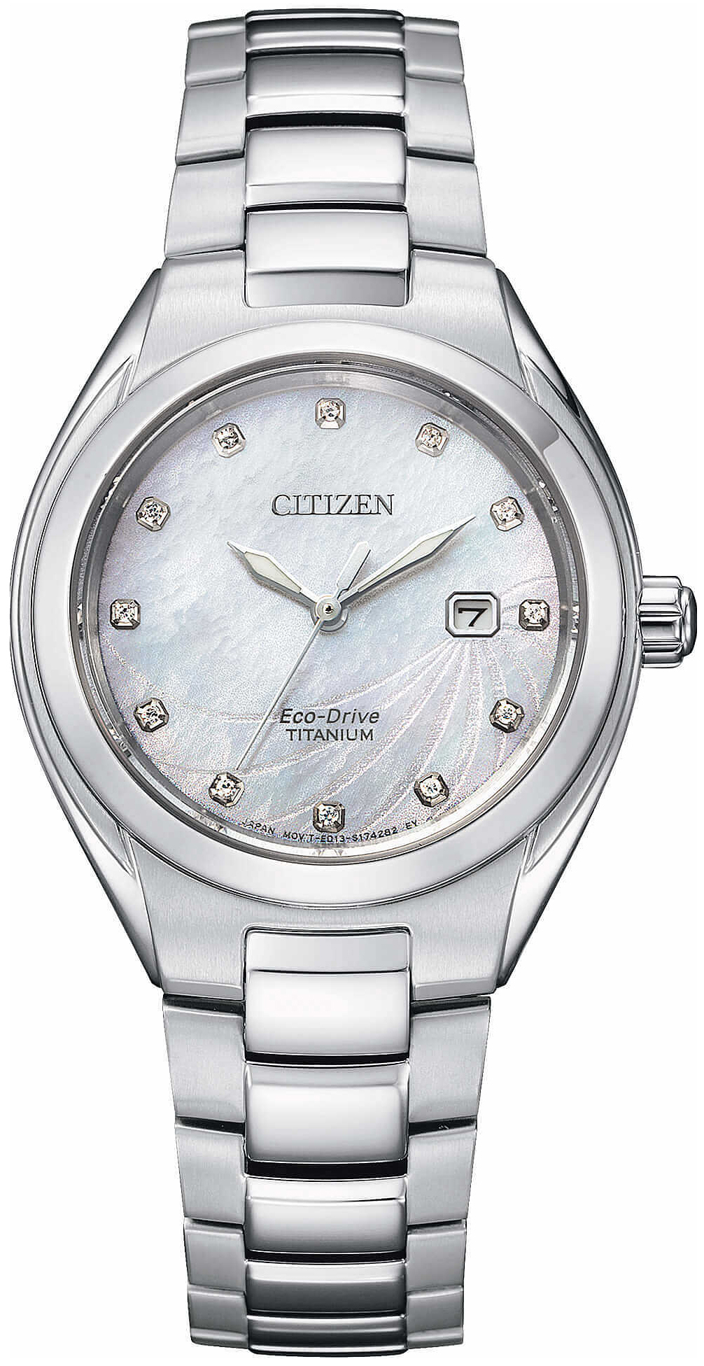 Citizen Damklocka EW2611-87D Titanium Vit/Titan Ø31 mm - Citizen