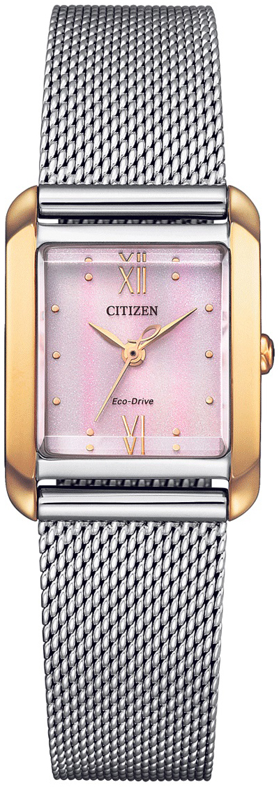 Citizen Damklocka EW5596-66X Eco Drive Rosa/Stål Ø22 mm - Citizen