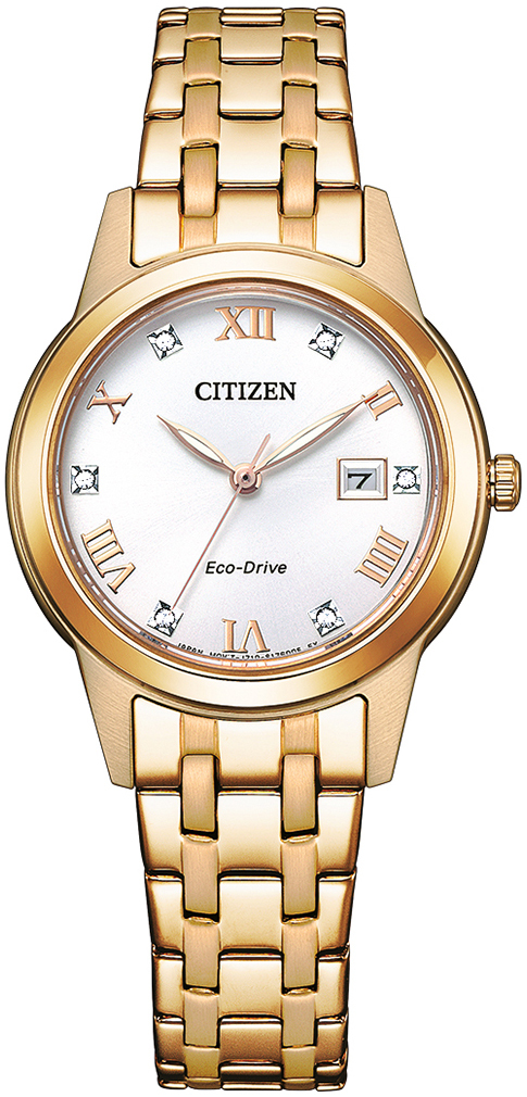 Citizen Damklocka FE1243-83A Elegance Vit/Roséguldstonat stål - Citizen