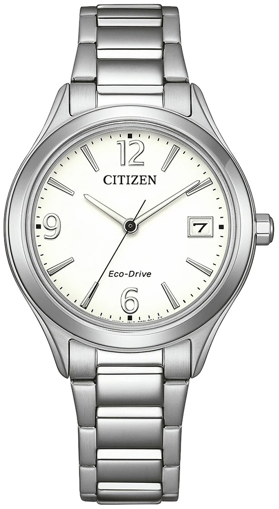 Citizen Damklocka FE6121-67A Elegance Vit/St&aring;l &Oslash;34 mm