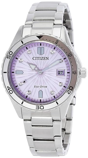 Citizen Damklocka FE6170-88X Eco Drive Rosa/Stål Ø37 mm