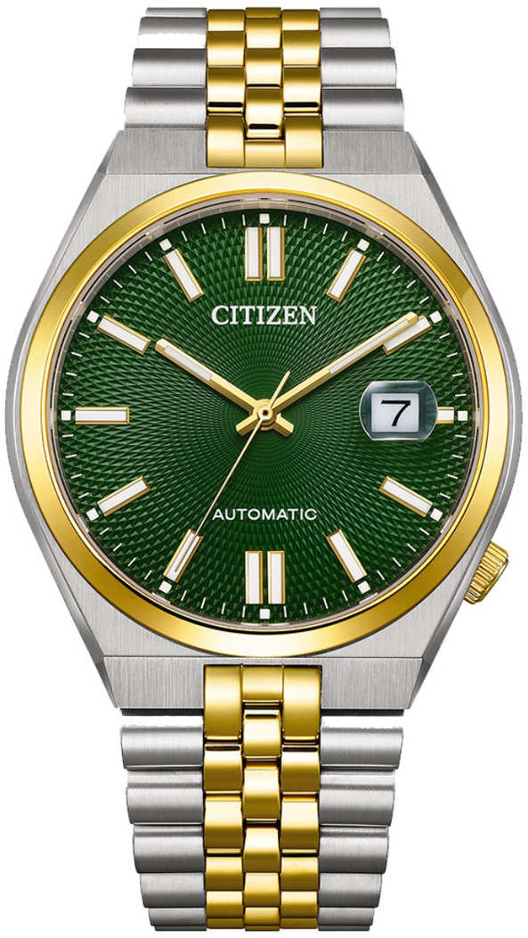 Citizen NK0024-54X Tsuyosa Collection Grön/Gulguldtonat stål Ø40 mm - Citizen