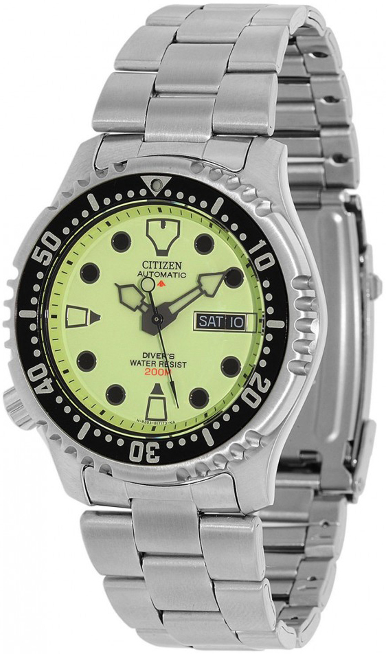 Citizen Herrklocka NY0040-50W Promaster Grön/Stål Ø42 mm - Citizen