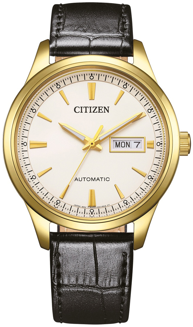 Citizen Herrklocka NY4059-09AC Antikvit/Läder Ø40 mm