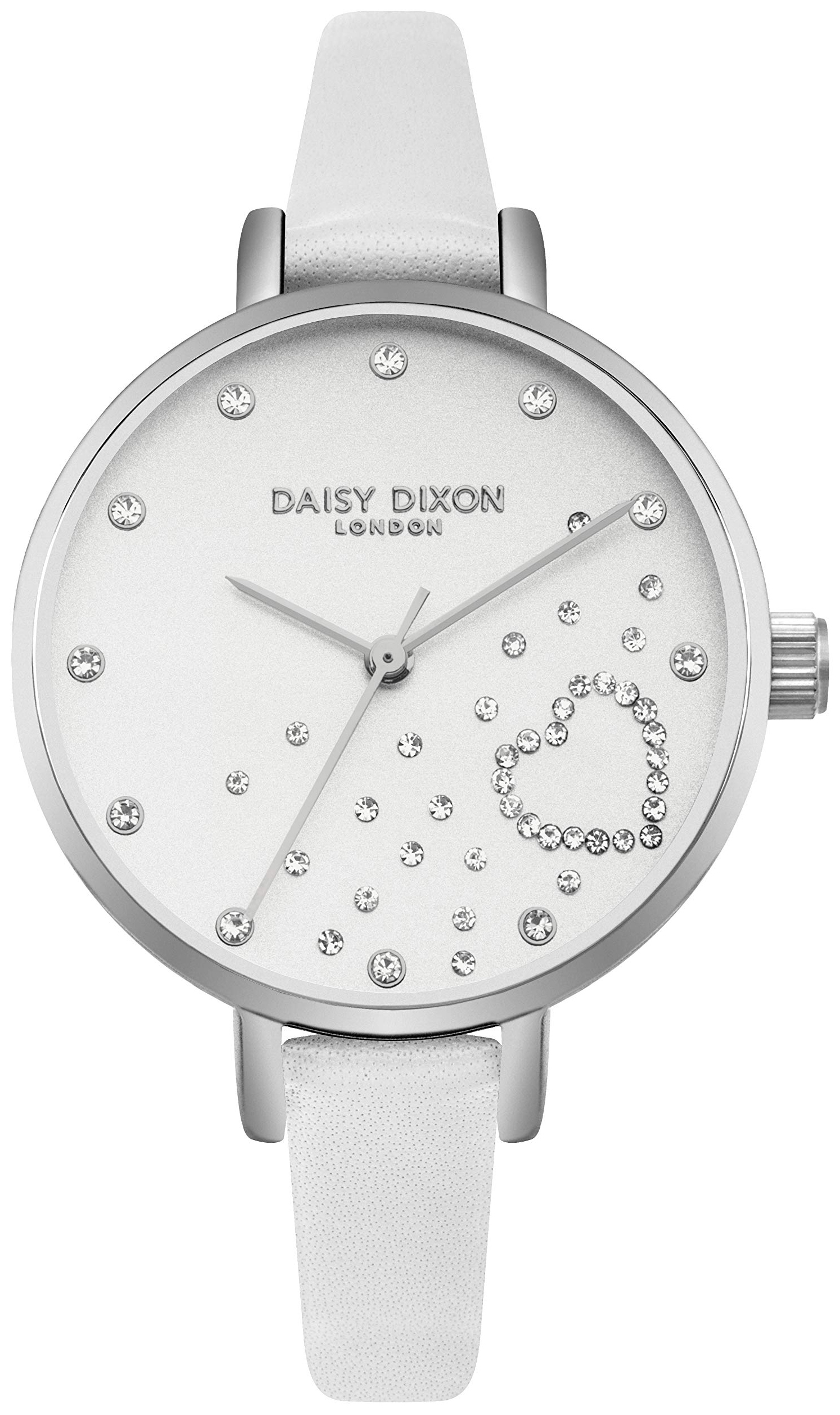 Daisy Dixon Damklocka DD083WS Classic Silverfärgad/Läder Ø35 mm - Daisy Dixon