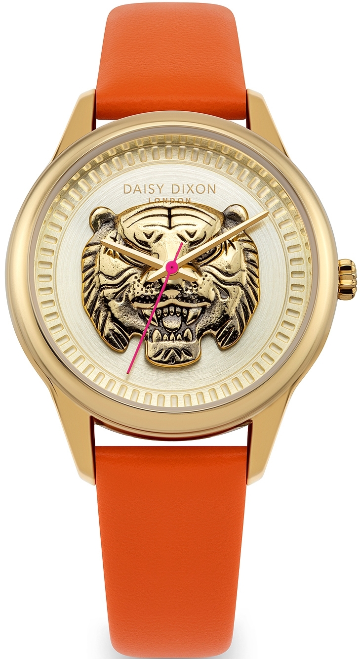 Daisy Dixon Damklocka DD184OG Lily Guldtonad/Läder Ø35 mm - Daisy Dixon
