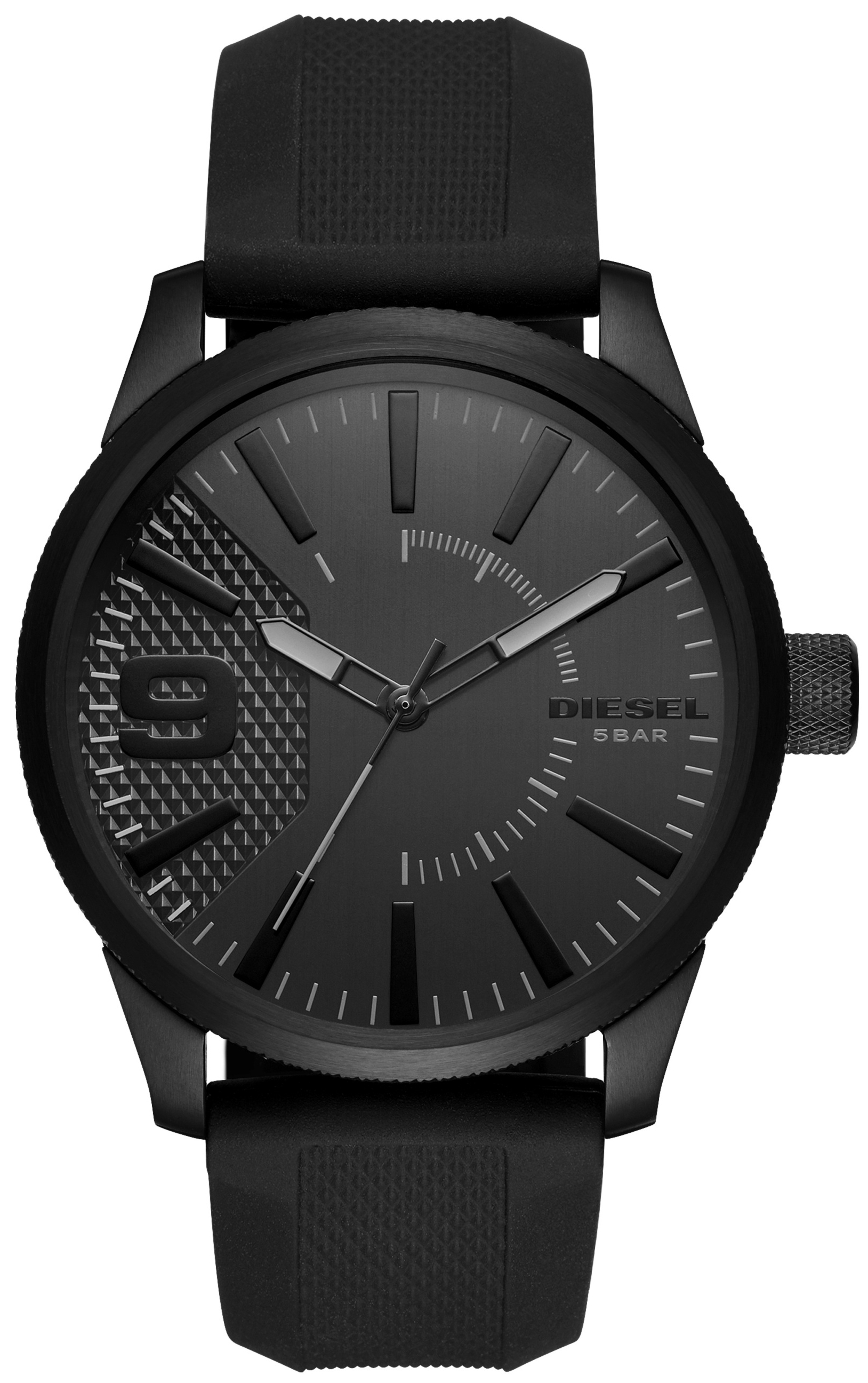 Diesel Herrklocka DZ1807 Rasp Svart/Gummi Ø46 mm - Diesel