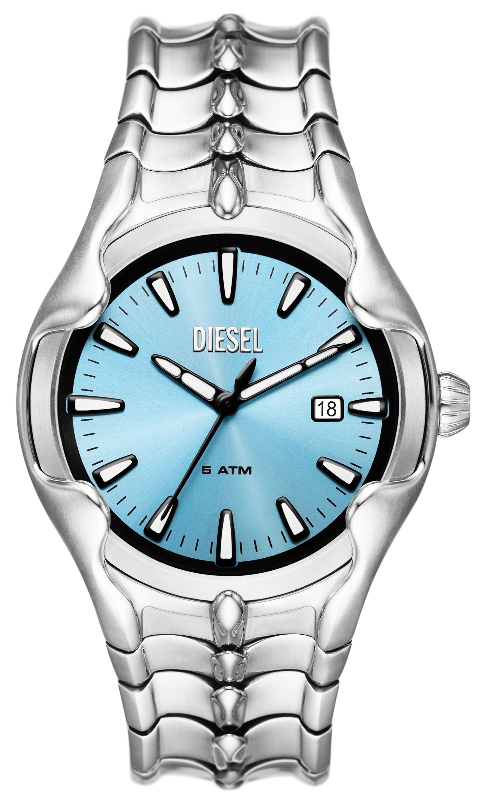 Diesel Herrklocka DZ2200 Vert Blå/Stål Ø44 mm - Diesel