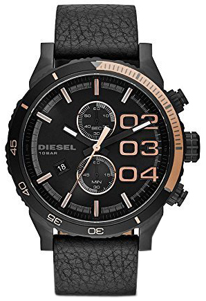 Diesel Herrklocka DZ4327 Analog Svart/Läder Ø59 mm