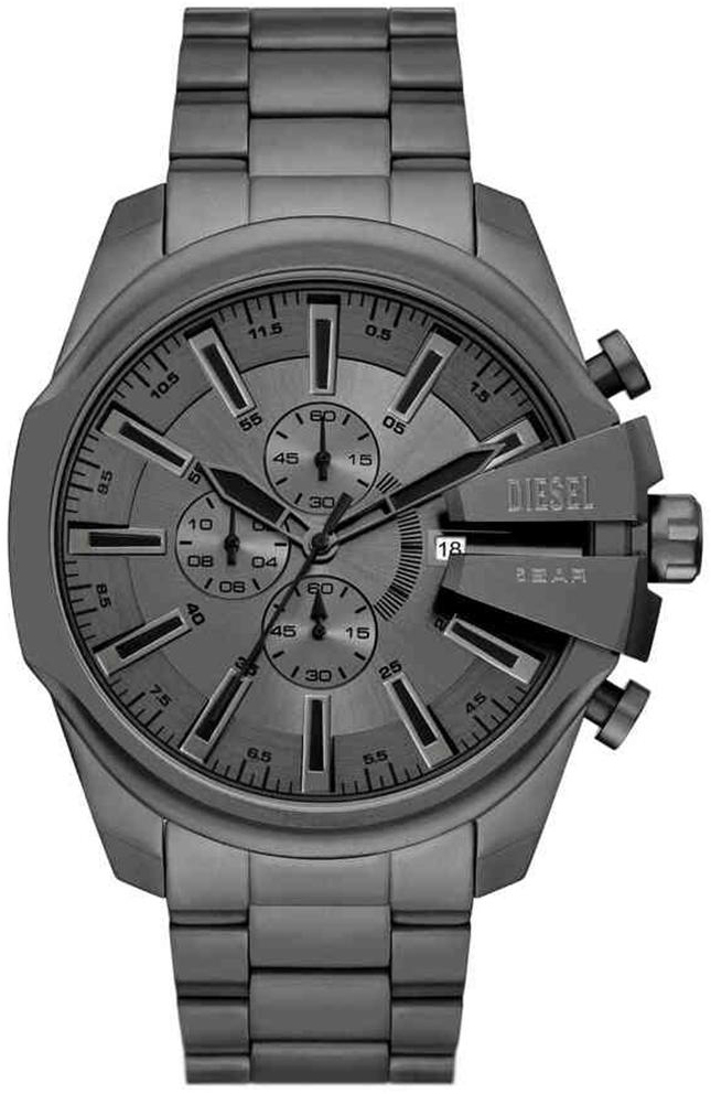 Diesel Herrklocka DZ4676 Mega Chief Grå/Stål Ø48 mm - Diesel