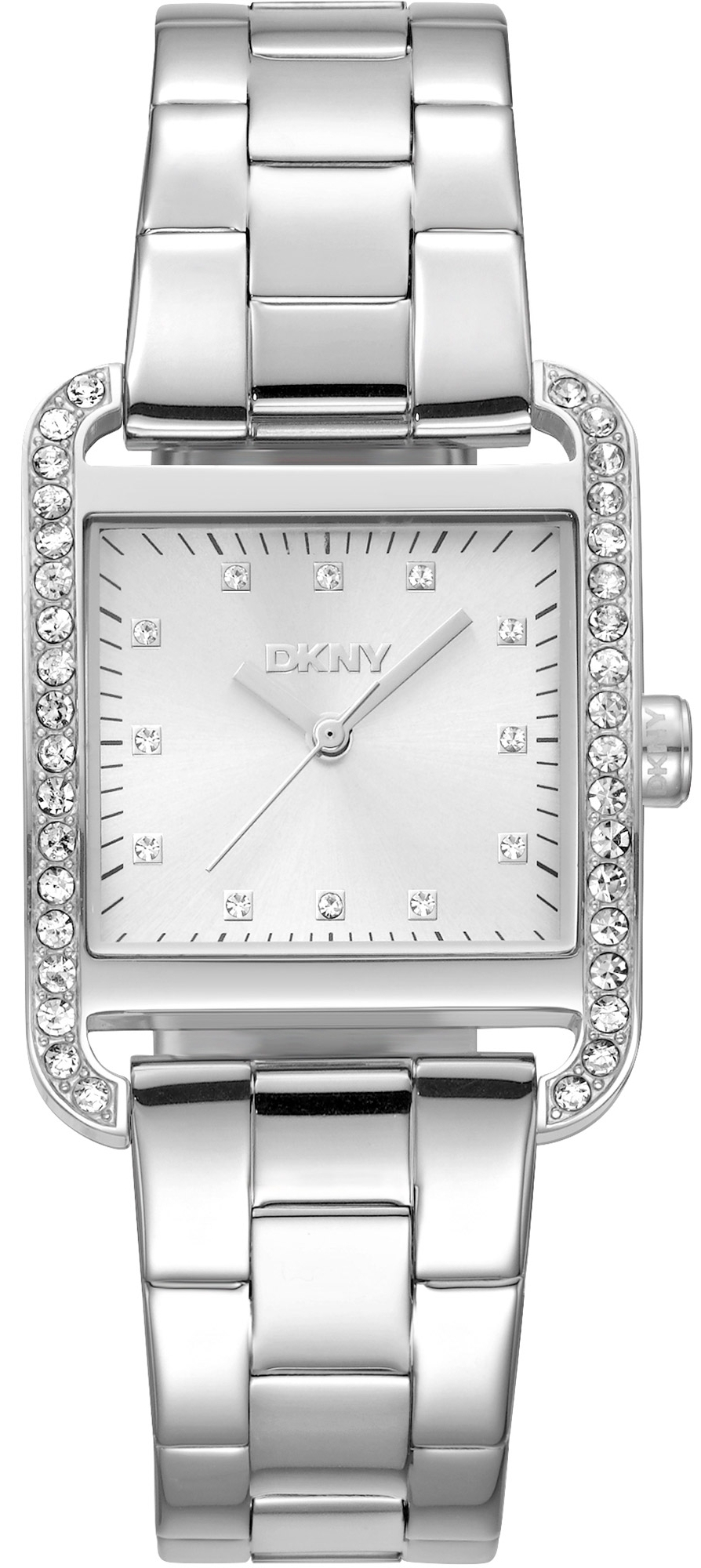 DKNY Damklocka DK1L003M0015 City Glitz Silverfärgad/Stål 35x27 mm - DKNY