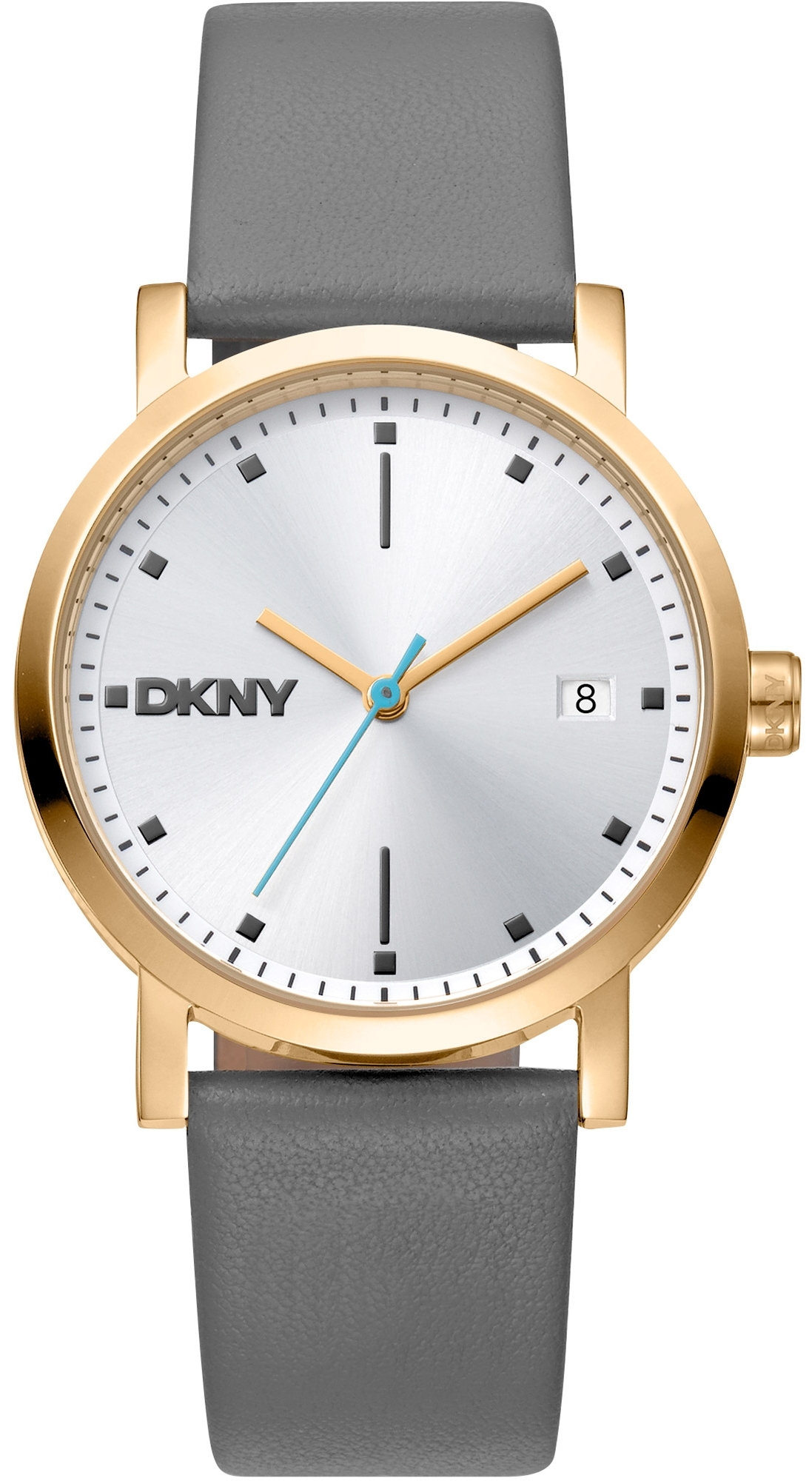 DKNY Damklocka DK1L036L0025 Soho Midi Silverfärgad/Läder Ø34 mm - DKNY