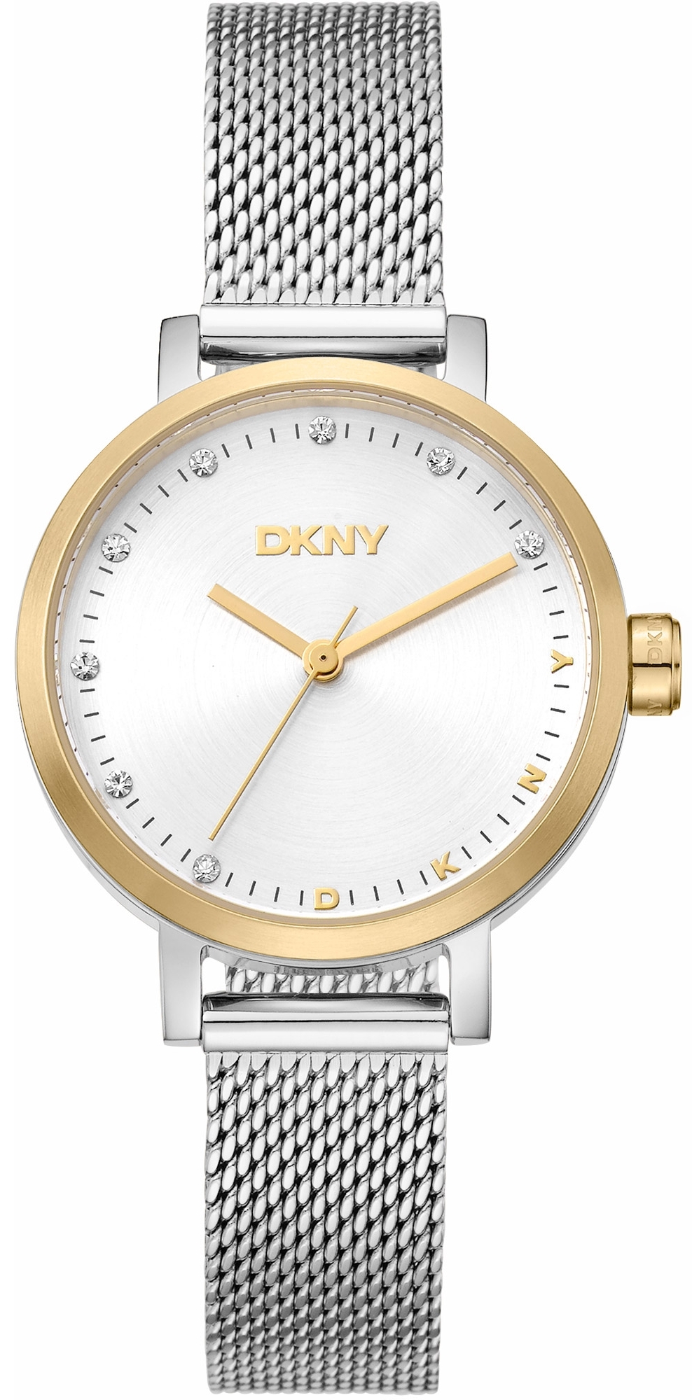 DKNY Damklocka DK1L037M0055 Soho Mini Silverfärgad/Stål Ø30 mm - DKNY