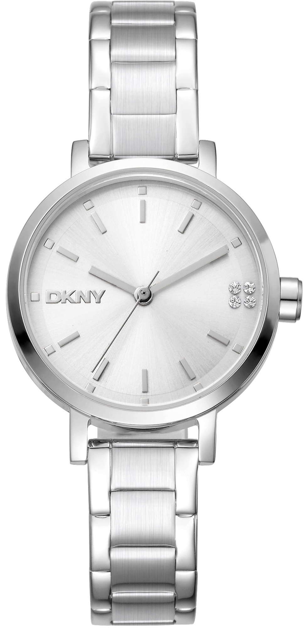 DKNY Damklocka DK1L038M0045 Soho Glitz Silverfärgad/Stål Ø30 mm - DKNY