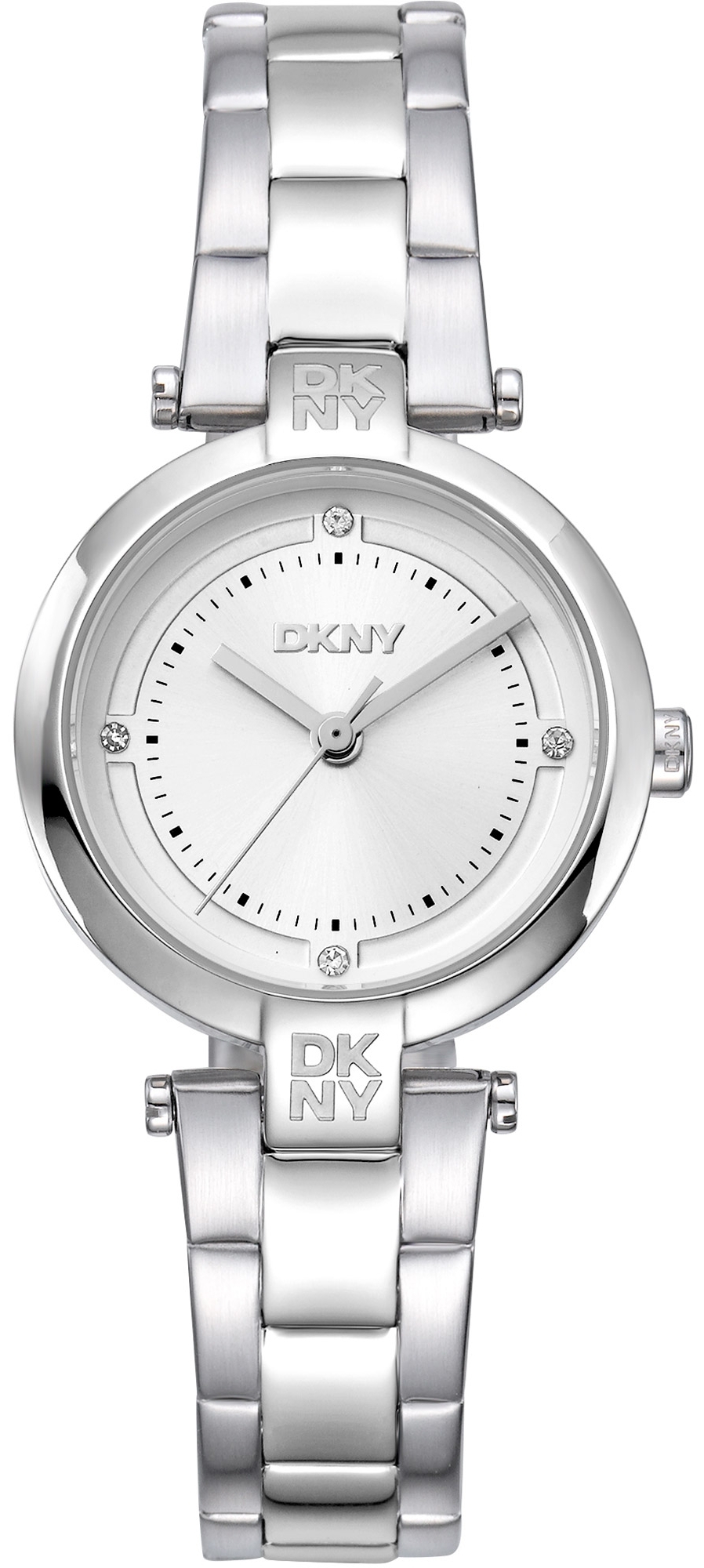 DKNY Damklocka DK1L043M0045 Essential Mini Silverfärgad/Stål Ø28 mm - DKNY