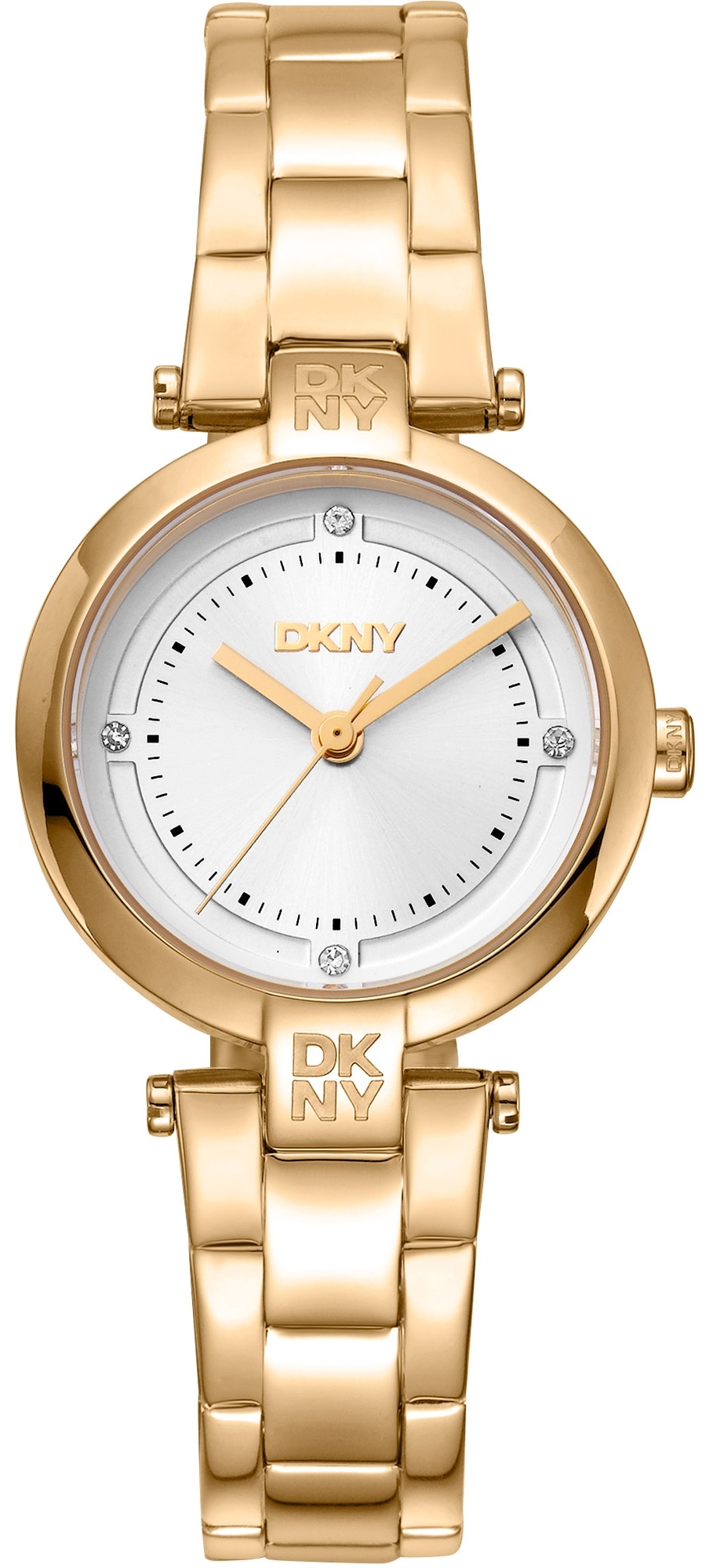 DKNY Damklocka DK1L043M0055 Essential Mini Silverfärgad/Guldtonat - DKNY