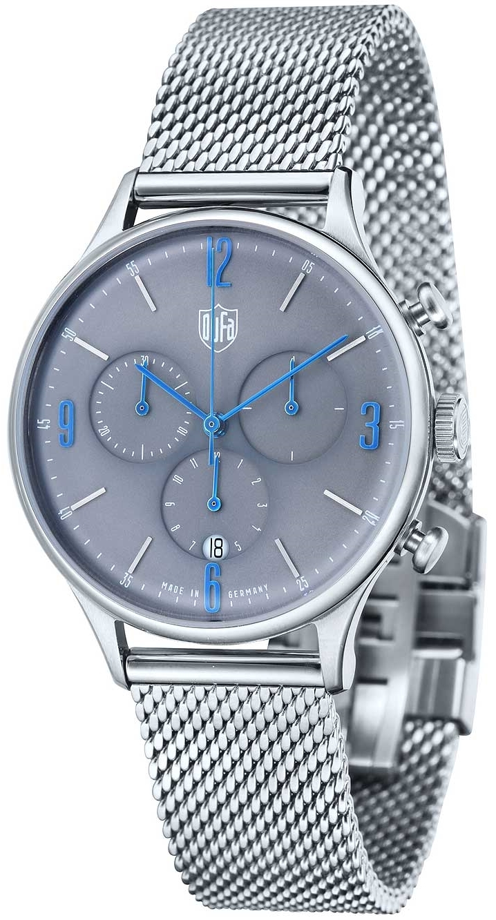 DuFa Herrklocka DF-9002-11 Van der Rohe Grå/Stål Ø38 mm - DuFa