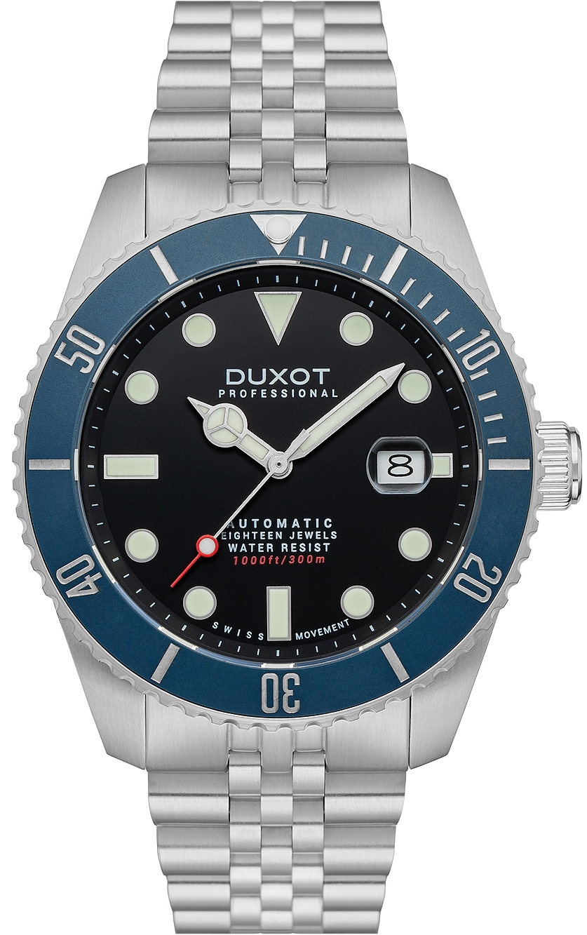 Duxot Herrklocka DX-2033-22 Atlantica Svart/Stål Ø44 mm - Duxot