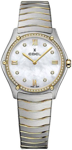 Ebel Damklocka 1216512A Classic Vit/18 karat gult guld Ø33 mm - Ebel
