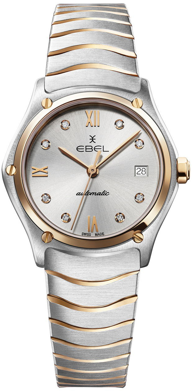 Ebel Damklocka 1216525 Classic Silverfärgad/18 karat roséguld Ø29 - Ebel