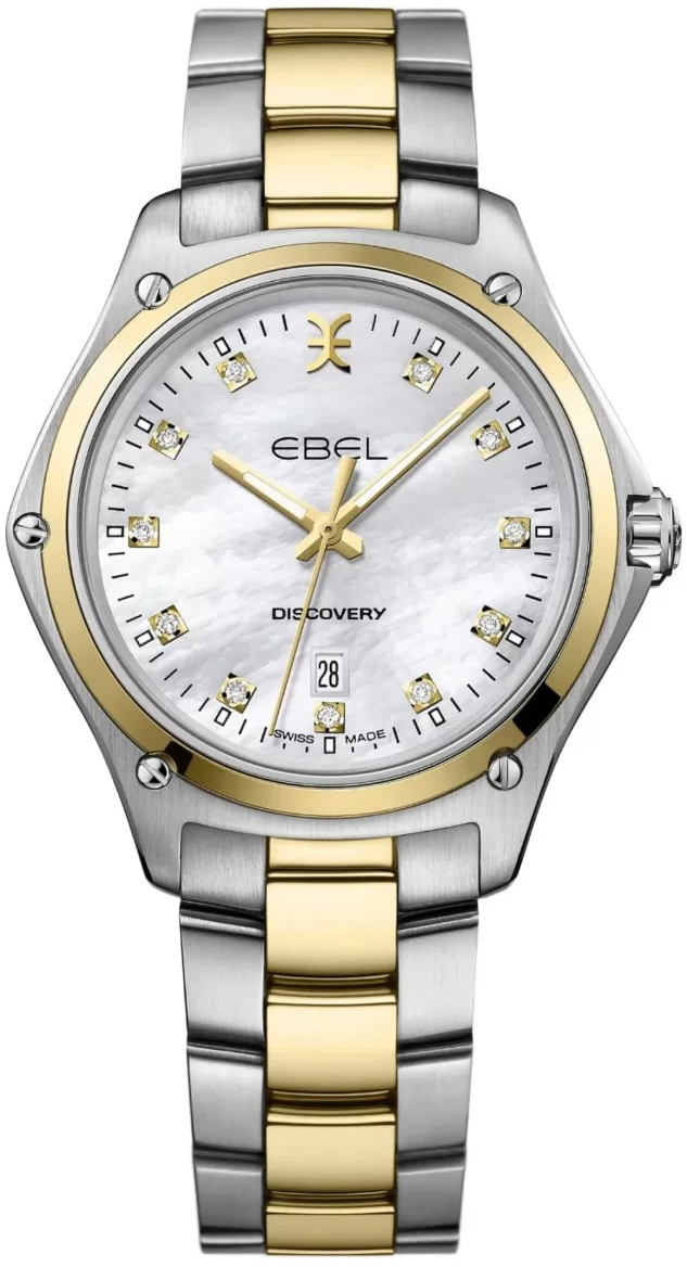 Ebel Damklocka 1216531 Discovery Vit/18 karat gult guld Ø33 mm - Ebel