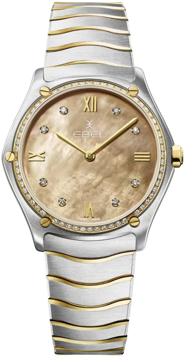 Ebel Damklocka 1216544 Classic Beige/18 karat gult guld Ø33 mm - Ebel