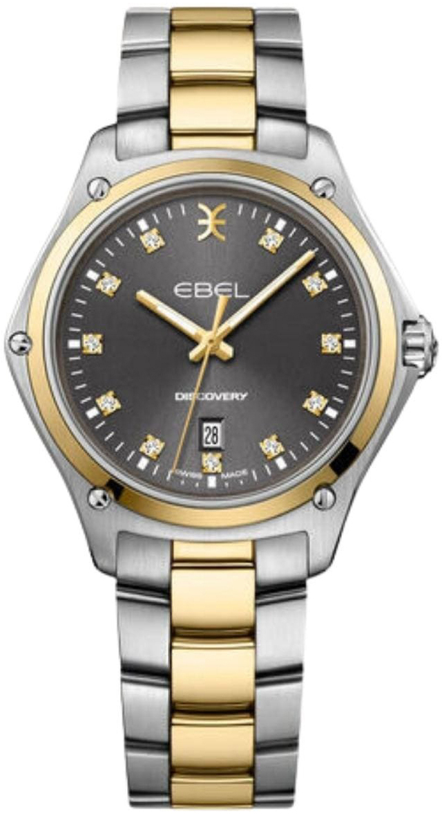 Ebel Damklocka 1216547 Discovery Grå/18 karat gult guld Ø33 mm - Ebel