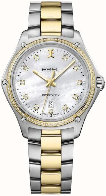 Ebel Damklocka 1216550 Discovery Vit/18 karat gult guld Ø33 mm - Ebel