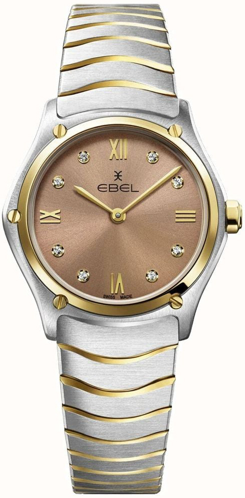 Ebel Damklocka 1216556 Classic Brun/18 karat gult guld Ø29 mm - Ebel