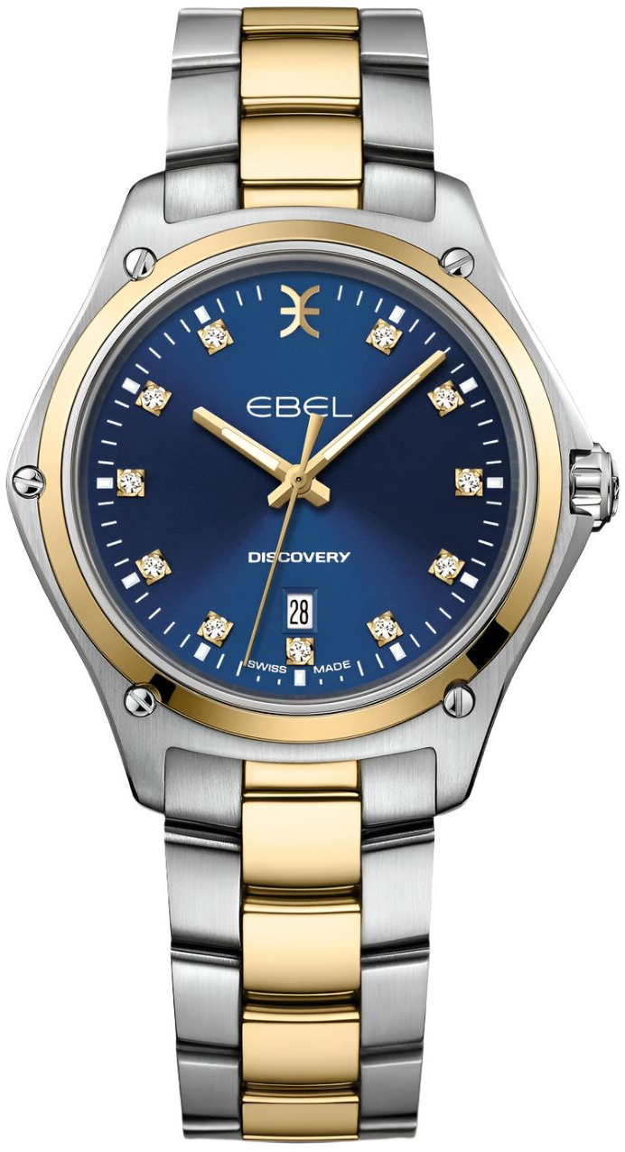 Ebel Damklocka 1216620 Discovery Blå/18 karat gult guld Ø33 mm - Ebel