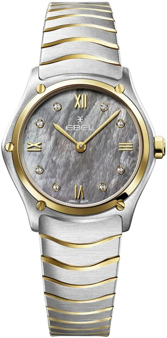 Ebel Damklocka 1216642 Classic Grå/18 karat gult guld Ø29 mm - Ebel