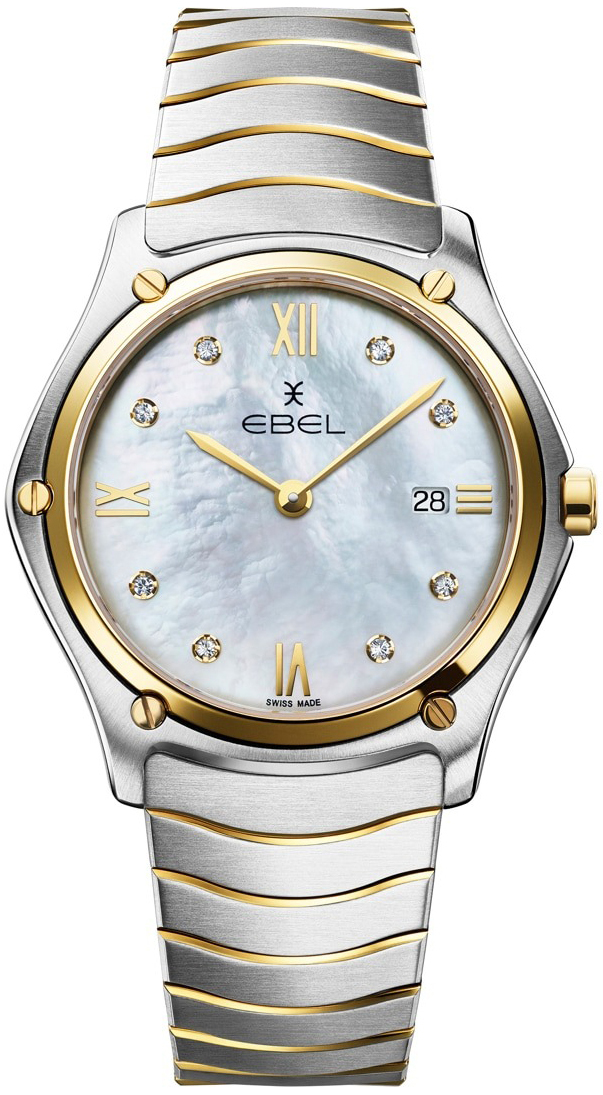 Ebel Damklocka 1216654 Classic Vit/18 karat gult guld Ø37 mm - Ebel